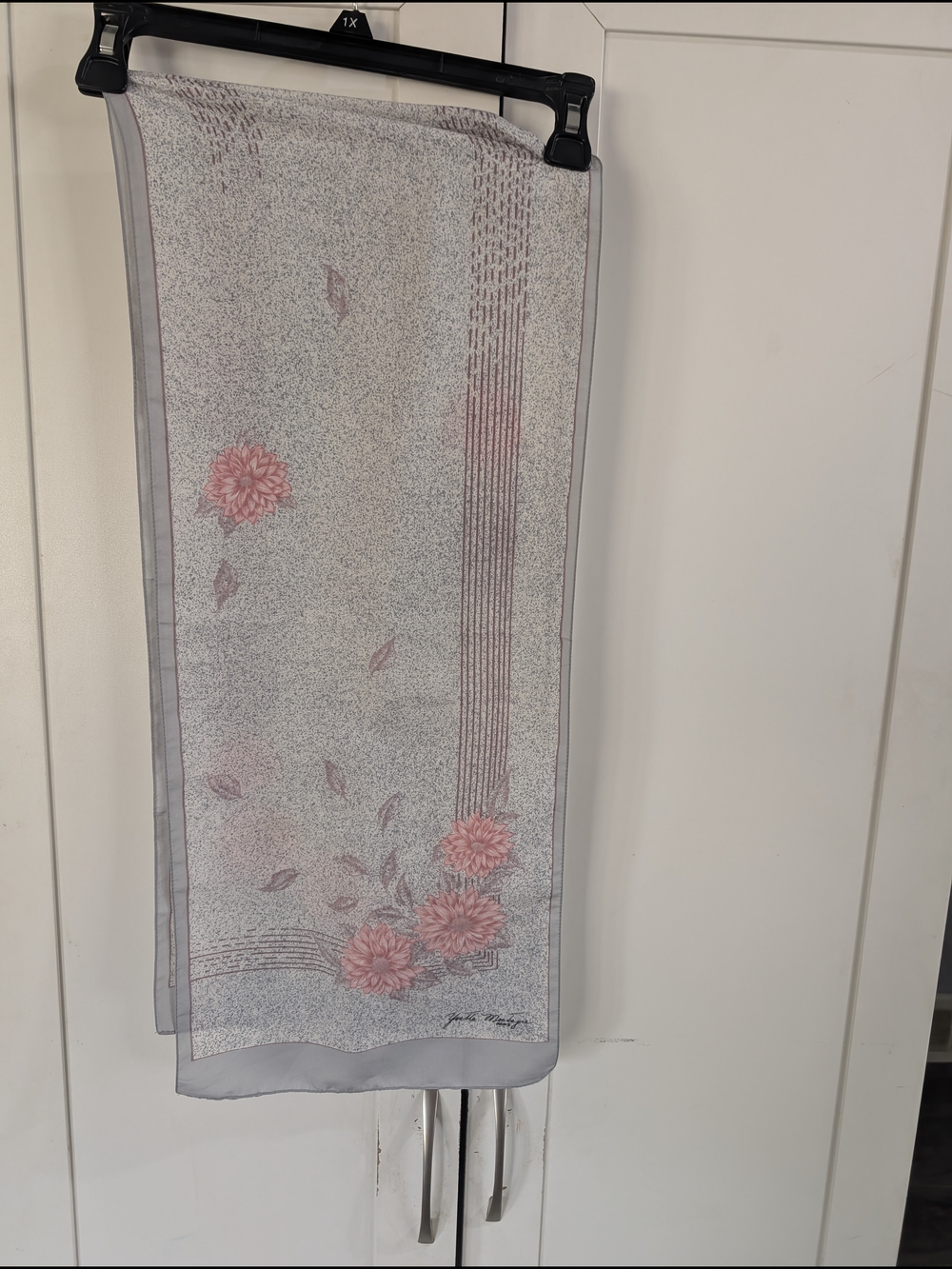 Yvette Montagne Paris Floral Print Lightweight Scarf